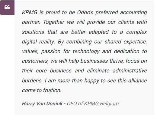 Odoo text and image block