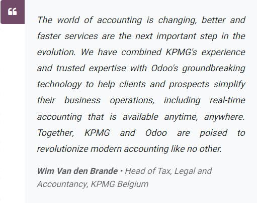 Odoo image and text block