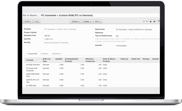 Odoo image and text block