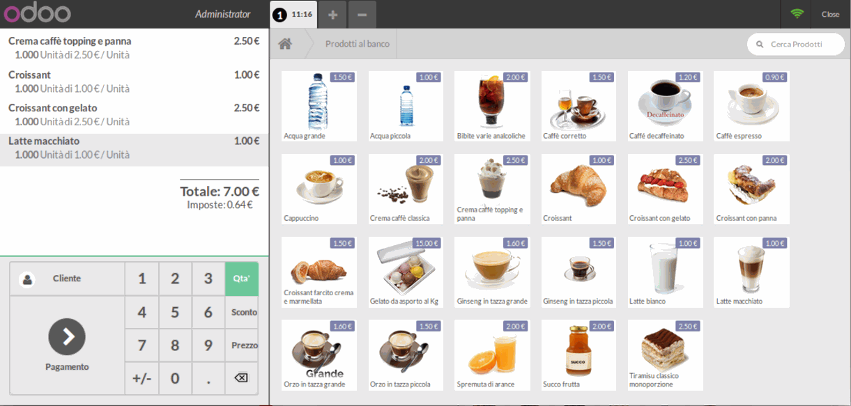 Odoo image and text block