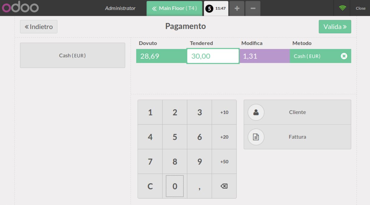 Odoo text and image block