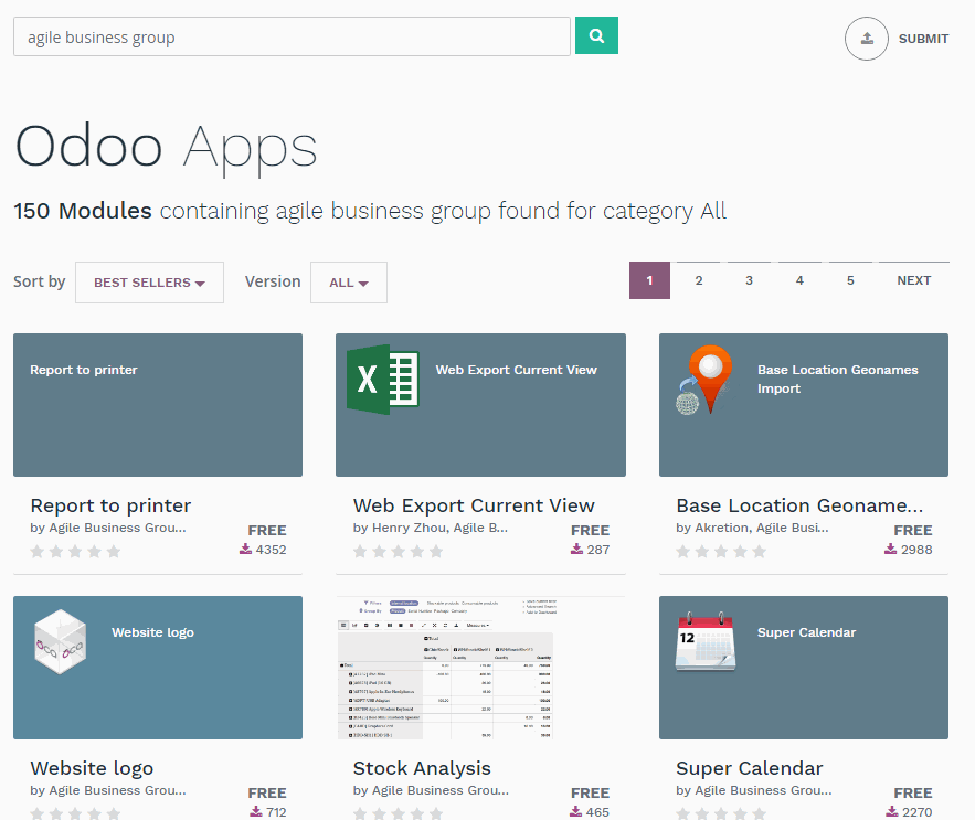 Odoo image and text block