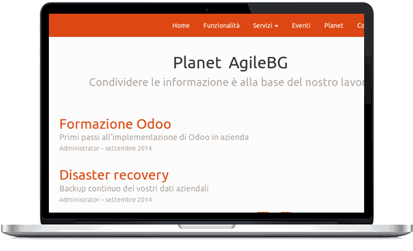 Odoo image and text block