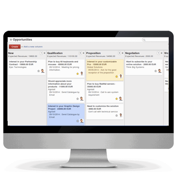 Odoo image and text block