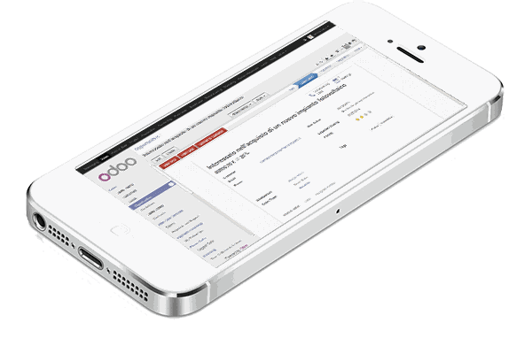 Odoo text and image block