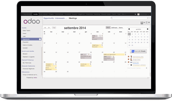 Odoo text and image block