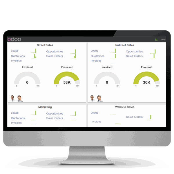 Odoo text and image block