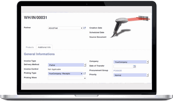 Odoo image and text block