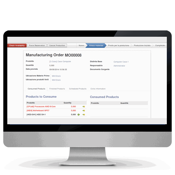 Odoo image and text block