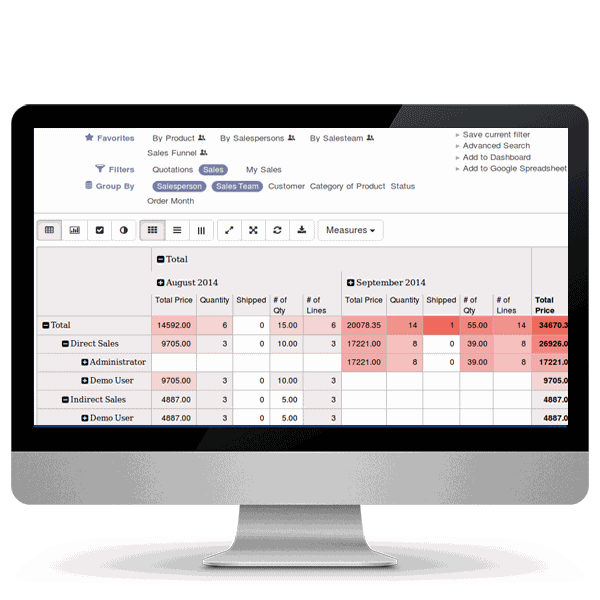 Odoo text and image block