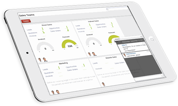 Odoo text and image block