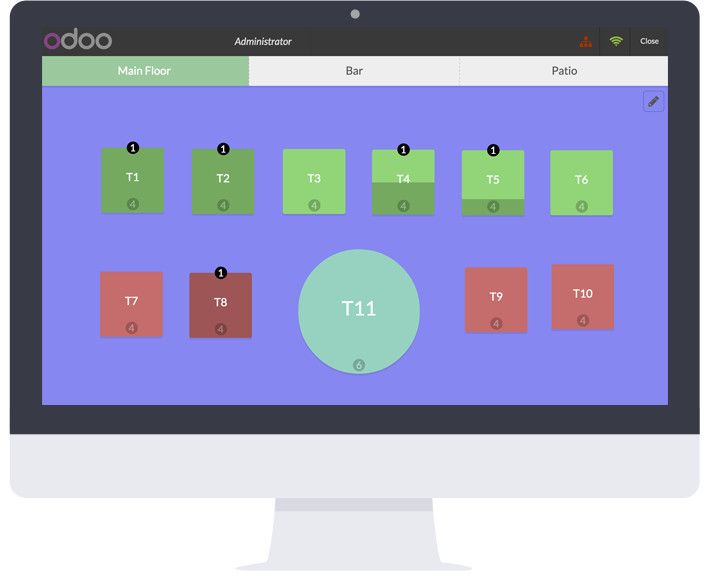 Odoo text and image block